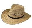 HAVANA FEDORA Vented Panama NATURAL Straw Hat