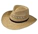 HAVANA FEDORA Vented Panama NATURAL Straw Hat 7 5/8