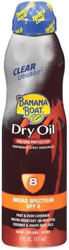 Banana Boat UltraMist Continuous Spray Sunscreen (SPF 8, Pack of 1)