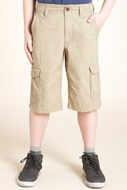 Pure Cotton Adjustable Waist Cargo Shorts [T87-5319M-S]