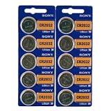 Sony CR2032 Lithium 3V Batteries (2 x Pack of 5)