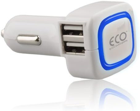 ECO Sound Engineering ECO Quad USB Vehicle Charger 4000mA - Retail Packaging - White