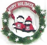Georgia Bulldogs 20'' Team Snowman Wreath