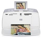 HP PhotoSmart 375 - Compact photo printer - colour - ink-jet - 100 x 150 mm up to 0.75 min/page (colour) - capacity: 20 sheets - USB, Bluetooth