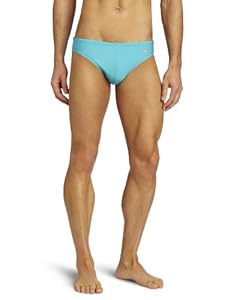 Speedo Men's Fashion Xtra Life Lycra Solid Solar 1 Inch Brief Swimsuit, Scuba Blue, 34