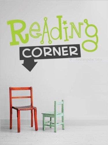 Design with Vinyl 2015 BS 44 "Reading Corner School Quiet Study Area" Wall Decal, 10" x 20", As Seen