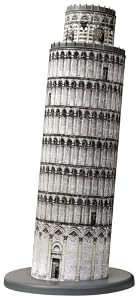Ravensburger 12557 - Schiefer Turm-Pisa - 216 Teile 3D Puzzle-Bauwerke