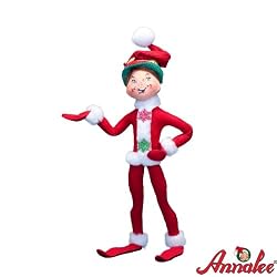 14" Red Corduroy Elf By Annalee