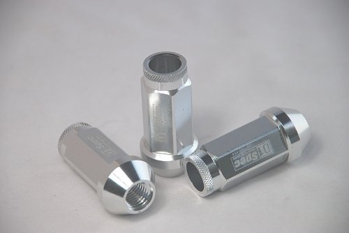 D1 Spec Wheel Lug Nuts R(Silver) 20xpcs 1.5MM x M12 Universal Fit for Most Vehicle