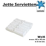 6-tlg. Servietten Set "Jette" in Wei�