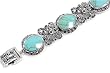 Silver Marcasite Bracelet, Size: 7.5"