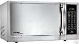 Danby Designer DMW101KSSDD 1.0 cu. ft. Countertop Microwave Oven with 1000 Watts, 10 Power Levels, 6 One-Touch Settings, Stainless Steel Exterior/Interior and LED Controls