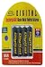 Sakar Pack of 4 1000 mAh AAA NMH Rechargeable Batteries ( charger not included )