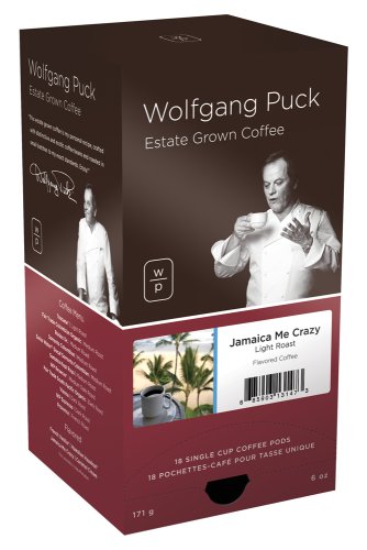Wolfgang Puck Coffee, Jamaica Me Crazy, 18-Count Pods (Pack of 3)