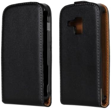 Einzige Slim Fit UP and Down Leather Case Cover for Samsung Galaxy S Duos S7562 / S Duos 2 S7582 with Free Universal Screen-stylus (Button Black)
