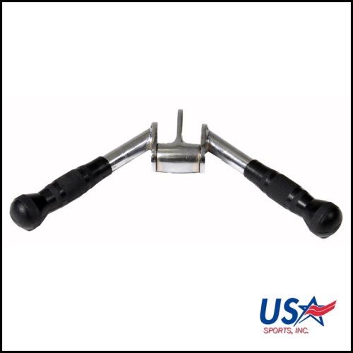 Triceps Press Down V Bar with Swivel & Rubber Grip