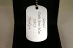 Personalised/Engraved Silver Army ID...