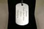 Personalised/Engraved Silver Army ID Dog Tag Necklace Wedding/Pageboy/Usher/18th/21st Birthday Gift