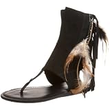 Koolaburra Women's Kythira Feather-2 Ankle-Wrap Sandal
