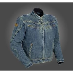 Cortech Mod Denim Jacket - X-Large/Distressed Blue