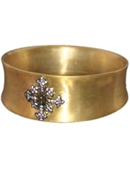 925 Sterling Silver Gold Plated Vermeil Bangle Bracelet Tourmaline Gemstone Cz Handmade Jewelry