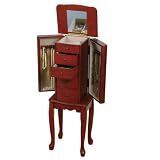 Mele Brooke Walnut Jewelry Armoire