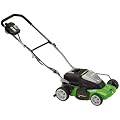 Earthwise 60214 14-Inch 24 Volt Side Discharge/Mulching Cordless Electric Lawn Mower
