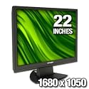 HYUNDAI 22-Inch WD 1000 DVI/SPK BK LCD Monitor