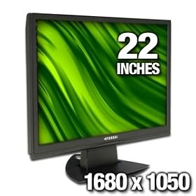 HYUNDAI 22-Inch WD 1000 DVI SPK BK LCD Monitor by Hyundai