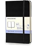 Moleskine Art Plus Sketchbook, Pocket, Plain, Black, Hard Cover (3.5 x 5.5) (Classic Notebooks)