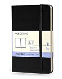 Moleskine Art Plus Sketchbook, Pocket, Plain, Black, Hard Cover (3.5 x 5.5) (Classic Notebooks)