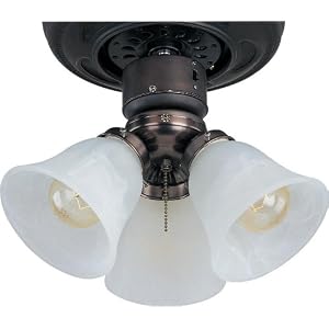 3-Light Ceiling Fan Light Kit with Wattage Limiter by 