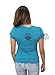 Harley-Davidson Womens Silver Upwing Eagle Teal Shirt
