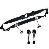 Mudder Triathlon Race Number Belt with Elastic No Tie Shoelaces (Black)