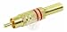 RCA-plug gold-plated max5.4mm cable/pair