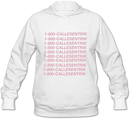 WSWET Single Song 1-800 Hotline Bling Drake Cover Hoody L White For Women