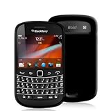 Black TPU Candy Rubber Flexi Skin Case Cover for Blackberry Bold Touch 9900 ....