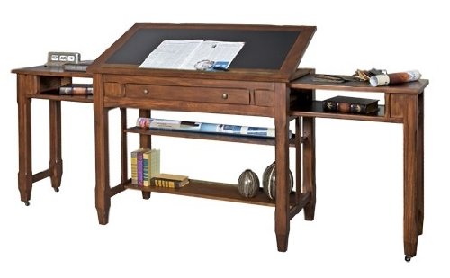 Portland Loft Architect's Desk Clove Finish On Sale