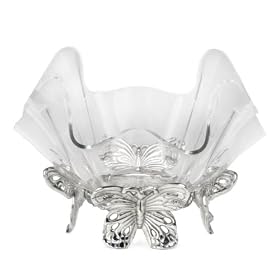 Arthur Court Butterfly Stand with 7-Inch Acrylic Bowl by 