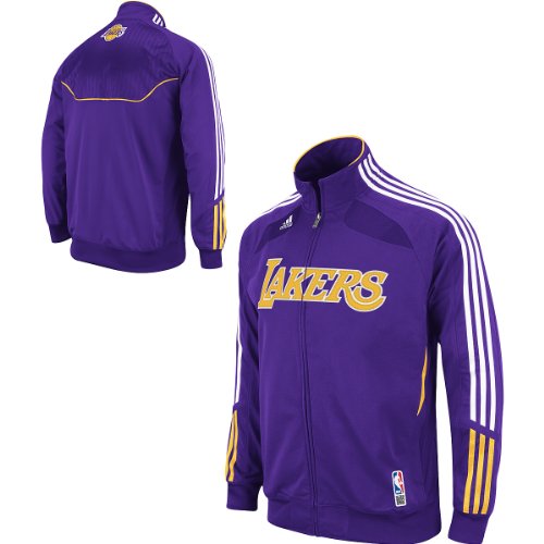 Adidas Los Angeles Lakers On-Court Warmup Jacket Small