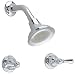 American Standard 7221.732.002 Hampton Double-Handle Shower Faucet with Metal Lever Handles, Chrome