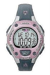Womens Ironman 30-lap Flix Pink And Grey Indiglo/night-mode Feature Flick Your Wrist Totriggerlgt 100 Hour Chrono-100m W