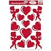 Valentine Heart & Cupid Clings 12in. x 17in. Sheet 1/Pkg