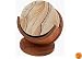 Thirstystone Oak Pedestal Wood Coaster Holder