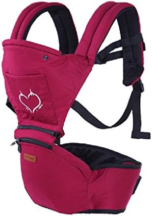 Baby Outdoor Carrier + Hipseat Infant Baby's Shoulders Multi-function Carriers Baby Sling Red