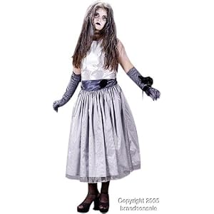 Girl's Teen Prom Zombie Halloween Costume (Sz: 9)