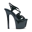 7 Inch Women's Sexy High Heel Shoes High Platform Sandals Sling Back Strappy Sandal