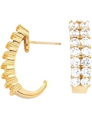 Pair of 14K Yellow Gold Diamond Earrings - 2.00 Ct. -- LIFETIME WARRANTY