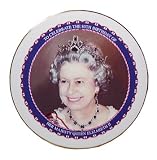 Bone China Commemorative Plaque-Queen Elizabeth 11 80th Birthday 2006