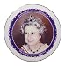 Bone China Commemorative Plaque-Queen Elizabeth 11 80th Birthday 2006